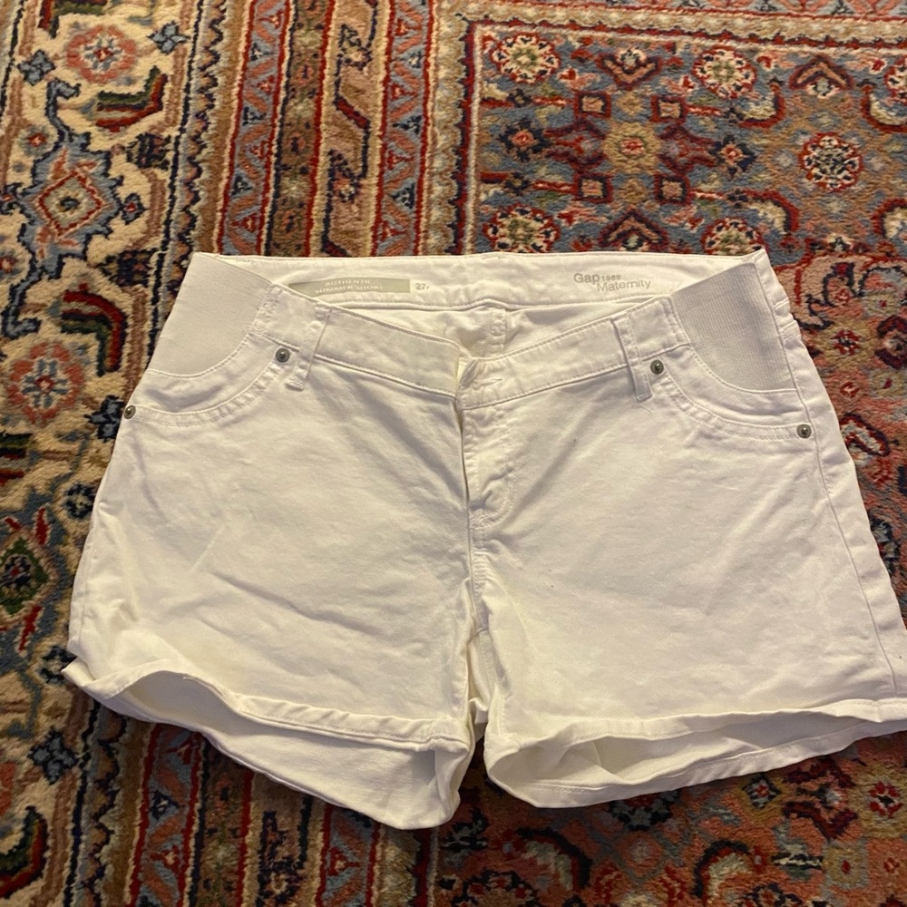 Women's White Shorts Gap Maternity